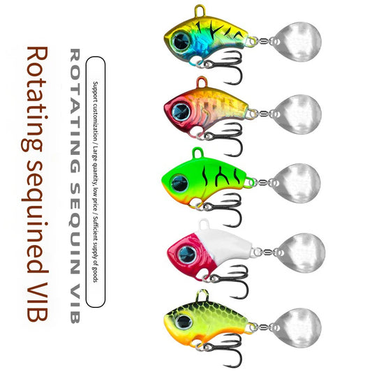Fishing Lures 5g 7g 10g 15g 20g Rotating Metal VIB Vibration Spinner Spoon Ice Fishing Jigs Trout Winter Fishing Baits