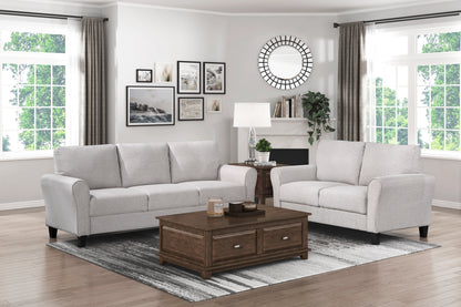 Modern Transitional Sand Hued 1pc Sofa