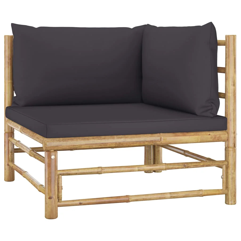 6 Piece Patio Lounge Set with Dark Gray Back Seat Cushions 
Weather Resistant Patio Furniture Set