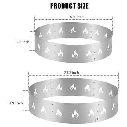 Fire Pit Stand for Solo Stove Bonfire & Other 19.5" Firepit, 304 Stainless Steel Heavy Duty Fire Pit Accessory Outdoor Fireplace