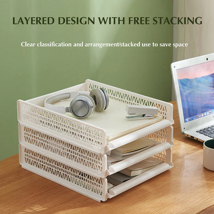 Bedroom Storage Shelves Wardrobe Closet Layered Partitions Stackable Storage Box