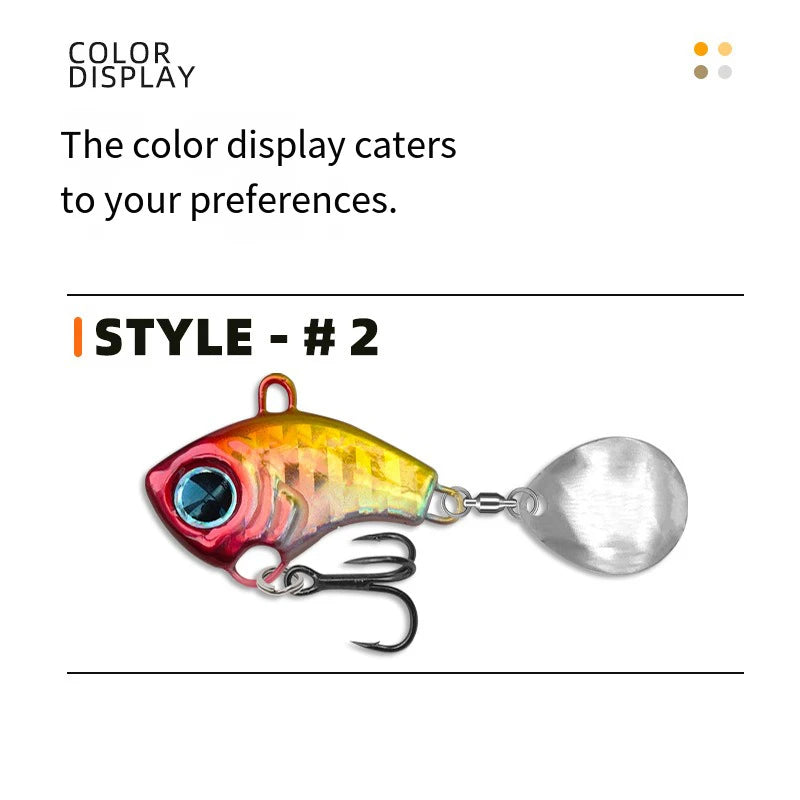 Fishing Lures 5g 7g 10g 15g 20g Rotating Metal VIB Vibration Spinner Spoon Ice Fishing Jigs Trout Winter Fishing Baits