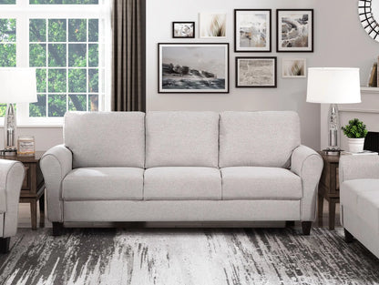 Modern Transitional Sand Hued 1pc Sofa