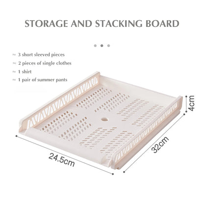 Bedroom Storage Shelves Wardrobe Closet Layered Partitions Stackable Storage Box