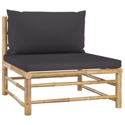 6 Piece Patio Lounge Set with Dark Gray Back Seat Cushions 
Weather Resistant Patio Furniture Set