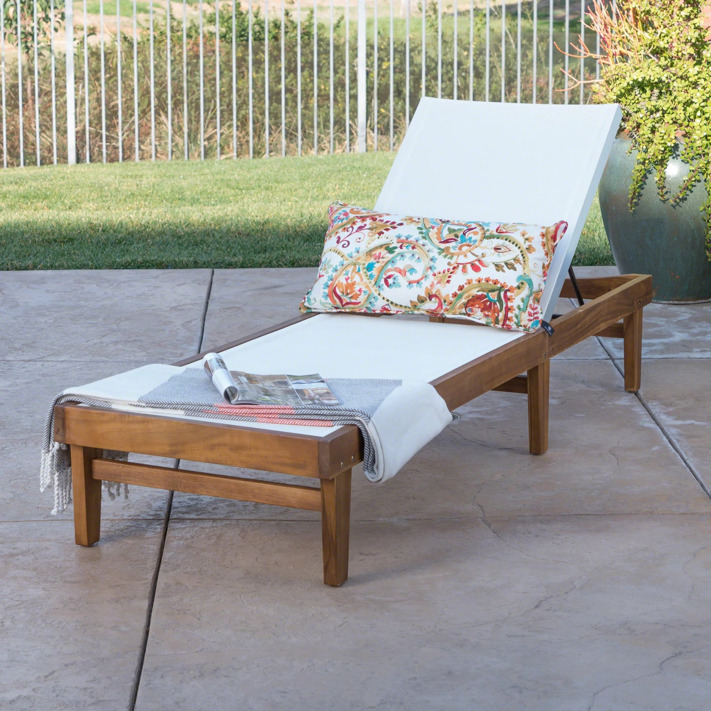 Sun Loungers Flat Chaise Lounge Poolside Chair With Adjustable Backrest For Relaxing Outdoor Comfort