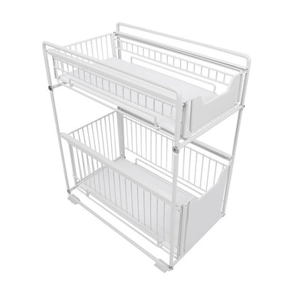 Pull Out Cabinet Organizer Carbon Steel Heavy Duty Slide Out Pantry Shelves