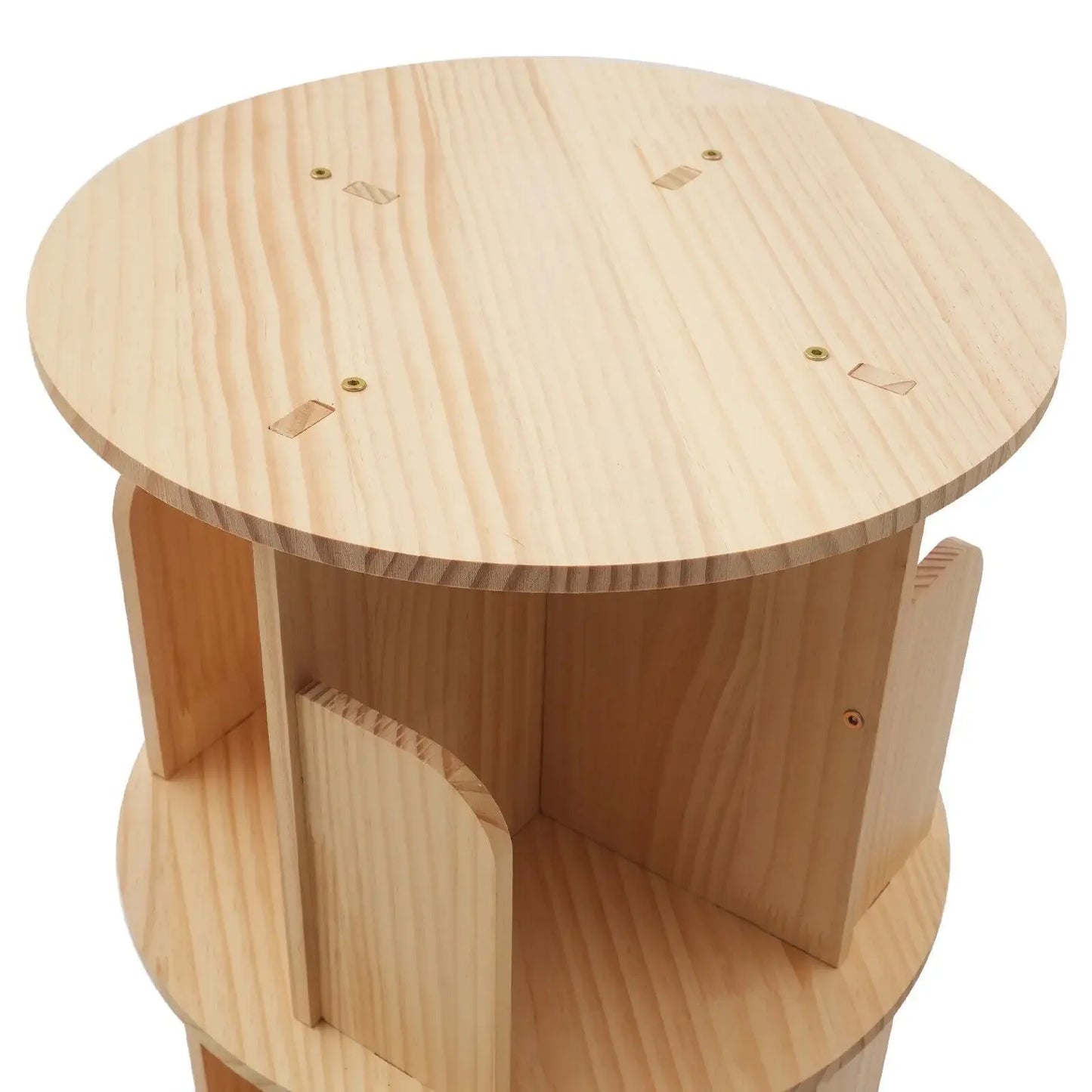 360 Rotating 5 Layers Bookshelf Storage Display Rack
