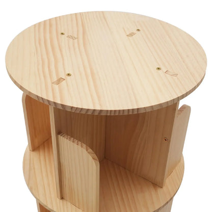 360 Rotating 5 Layers Bookshelf Storage Display Rack
