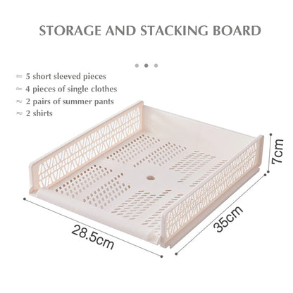 Bedroom Storage Shelves Wardrobe Closet Layered Partitions Stackable Storage Box