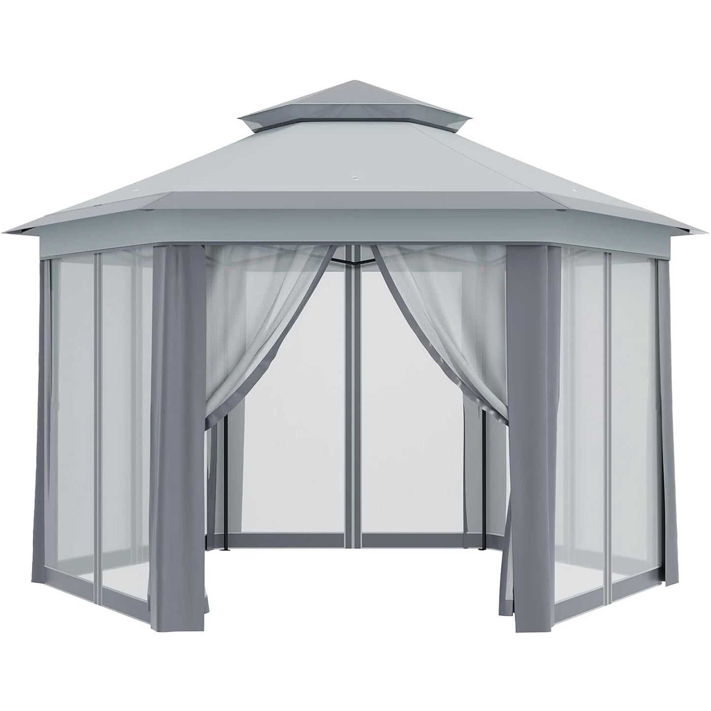 79.5" Foldable Gazebo Tent
Outdoor Canopy Tent With Mosquito Netting